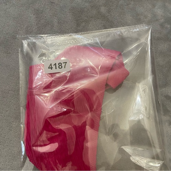 New! Montce lily hibiscus zig zag stitch scrunch bikini bottoms 24187 - Picture 8 of 8